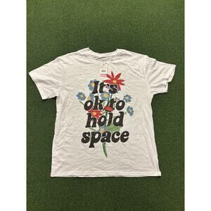 Modernlux "It's Ok To Hold Space" T-shirt in white Size XXL